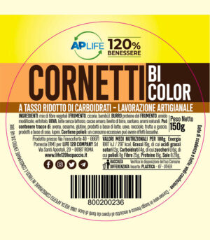 Cornetti Bicolor 3 pezzi - 150 gr